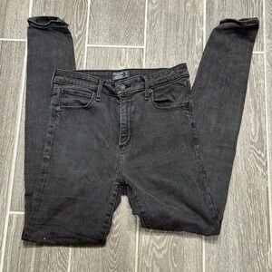 Abercrombie & Fitch Women's Dark Gray Skinny Jeans
